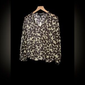 Sanctuary Brown and Cream Patterned Blouse